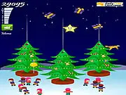 Christmas Thr33s game image, growing decorated Christmas trees in a snowy park