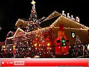 Gameplay screen of SSSG - Christmas Lights, featuring a close-up photo of sparkling colorful holiday lights with crystals hidden within the decorations.