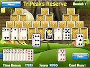 Tripeaks Reserve online card game, play free Tripeaks Solitaire, superior card skills