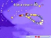 Gemstone Hunter free online arcade puzzle game, snake game, power pill chain reaction, collect gems game on PlayArcadeHub