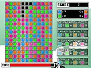 Feed Mr. Peterson free online collapse puzzle game with cat and gems