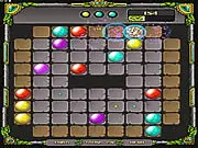Jewel Lines game screen showing a grid filled with colorful jewel balls, forming horizontal and diagonal lines, free puzzle game online
