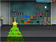 Christmas Safes Room Escape free online puzzle game screenshot, festive room with safes and hidden objects