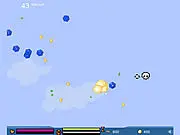 Death VS Monstars free online arena shooter game screenshot, showing the hero 'Death' firing at swarms of monsters