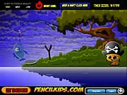 Pupzzle The Puzzle Pup game screenshot showing the cute dog character in a colorful environment with interactive objects for the free point-and-click puzzle game.