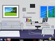 White Room Escape free online puzzle game screenshot with hidden objects