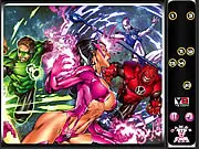 Hidden Numbers Green Lantern free online game, finding hidden numbers in a picture of the DC Comics superhero