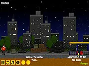 Play Night Robbers free online puzzle game; cooperative game with two robbers; moving boxes and disabling lasers to reach the exit