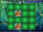 Play Pair Mania - Cartoon Creatures 3 game free online. Image of a card grid with cute cartoon animal faces for a memory match.