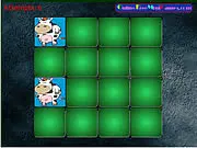 Pair Mania: Cute Creatures 3 game image, showing a grid of face-down cards and several revealed cute, cartoon animal characters for the memory game