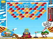 Screenshot of Frozen Candy Game free Christmas bubble shooter online