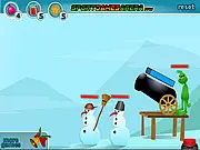 The Battle for Christmas free online shooter game, Santa Claus and teammates fighting enemies