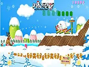 Angry Santa free online game, Christmas physics puzzle, help Santa rescue snowmen, play free online game PlayArcadeHub