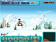 Screenshot of the Skate Glide game showing a skateboarder mid-air performing a cool stunt over a ramp against a colorful background. Play free online stunt game.