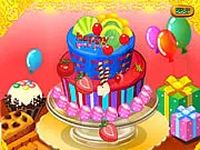 Happy Newyear Cake free online cooking and decorating game for children on PlayArcadeHub.net