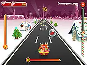 Crazy Santa Racer online game | Play free Christmas racing and traffic dodging game at PlayArcadeHub