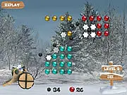 Merry Christmas Balls free online puzzle game with limited bullets