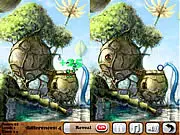 Screenshot of Adventure 5 Differences game, side-by-side images with subtle differences to spot in an adventure setting