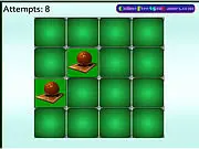 Olympic Pairs free online memory game with sports-themed matching cards on a blue background.
