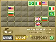 Playing Memory Extended free online card game, flipping two cards at a time to find matching pairs across 6 challenging groups.