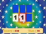 Playing Pick'Memory free online puzzle game, matching card pairs before the timer runs out to reach the 40-card final level.