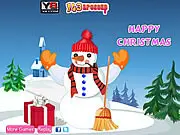 Snowman Christmas Decor online game | Play free holiday dress-up and decorating game at PlayArcadeHub