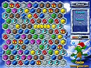 Crafty Goblin Match 3 puzzle game screenshot with Christmas crafts and bombs