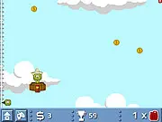 Back to Alien Party physics puzzle game, helping an alien escape Earth's gravity, play free online
