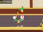 Clucktible Card Racers free online game featuring collectible cards of unique racing chickens and upgrades on PlayArcadeHub