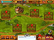 Fruits Inc. free online farm management game screenshot showing Brooke, crops, and various farm buildings.