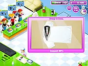 Laundry Day free online time management game where you run a laundromat and wash and iron clothes