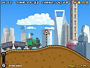 Coal Express 5 free online game; control a coal train and deliver cargo; challenging physics driving game on PlayArcadeHub