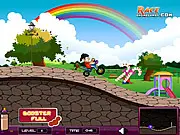 Blimps Ride free online racing game; compete with computer players and unlock new bikes; play on PlayArcadeHub