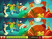 Santa's Penguins free online Christmas game, playing as a penguin to save the holiday, animated festive arctic adventure