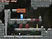 The Pretender Part Three free online puzzle game; use elemental powers to save souls; challenging platformer on PlayArcadeHub