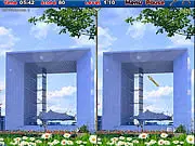 Paris Difference Free Online Spot the Difference Game Eiffel Tower Louvre PlayArcadeHub