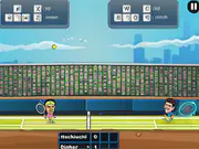Tennis Legends online game, play free sports arcade, funny transformations, Serena and Venus tennis players