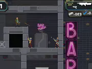 X-ray Detective game art showing a trench-coat wearing detective standing in a dark, atmospheric city street at night