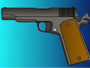 Colt 1911 Simulator game showing the components of the classic pistol