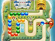 Screenshot of Moto X3M game featuring a motorcycle mid-air over a giant loop and dangerous obstacles on PlayArcadeHub