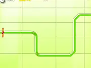Ruma Pipe 2 gameplay screenshot showing a silver ring being maneuvered carefully through a winding pipe structure, free online coordination game
