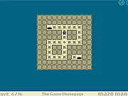 Play Maze Man 2 free online, a retro puzzle platformer game featuring clones, lava, and collapsing floors.