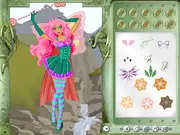 Screenshot of the magical Flowers Fairy character in the Flowers Fairy Dress Up game online