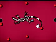 Play Billiards Shooters free online, arcade billiard game, sink red balls, avoid bomb, precision shooting game, mouse click control