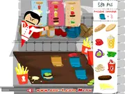 Playing XXXL Burger cooking game free online, stacking ingredients according to a recipe