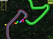 Y8 Snakes Multiplayer free online .io game with cute, chubby snake characters battling on the PlayArcadeHub platform