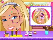 Princess Magical Face Painting free online game decorating a blonde princess's face with face art