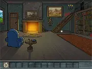 Hood Episode 1 free online mystery game screenshot showing a dark, mysterious scene in a neighborhood with a missing girl poster