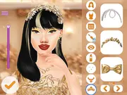 Play Autumn Glam Gala online free dress-up game showing three girls in glamorous fall makeup and outfits