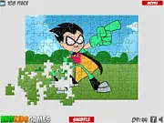Play Robin Teen Titans Go! free online puzzle game, Robin jigsaw puzzle game, DC Teen Titans Go free game, customizable puzzle game